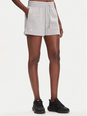 Under Armour Under Armour Pantaloni scurți sport Rival Fleece Short 1382723-011 Gri Loose Fit