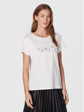 Liu Jo Sport Liu Jo Sport T-shirt TF2166 J0088 Bianco Regular Fit