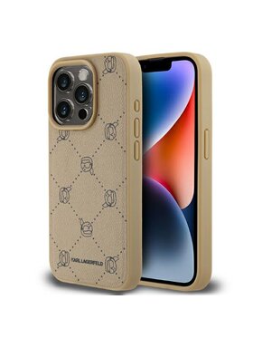 KARL LAGERFELD KARL LAGERFELD Etui na telefon Apple iPhone 15 Pro Max Beżowy
