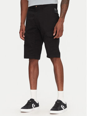 Tom Tailor Denim Tom Tailor Denim Stoffshorts 1044836 Schwarz Regular Fit