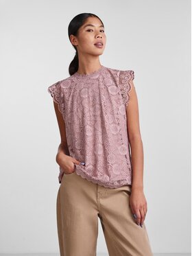 Pieces Pieces Majica 17120454 Ružičasta Regular Fit