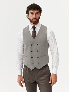 Evenemen Evenemen Kamizelka garniturowa Boston Szary Slim Fit