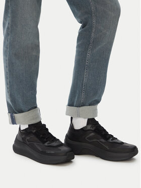 Calvin Klein Calvin Klein Snīkeri Chunky Run Laceup Stripe Ny HM0HM02160 Melns
