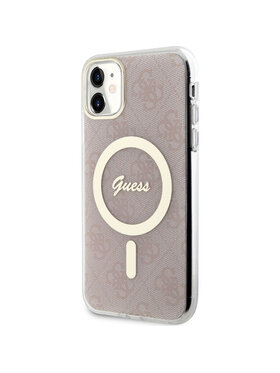 Guess Guess Etui na telefon Hardcase 4G MagSafe Różowe złocenie