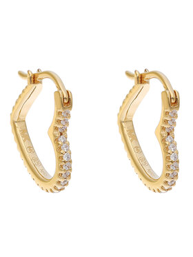 Michael Kors Michael Kors Orecchini Sm Pave Heart Hoop MKC1336AN710 Argento