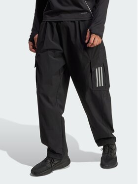 adidas adidas Spodnie materiałowe 147265 Czarny Loose Fit