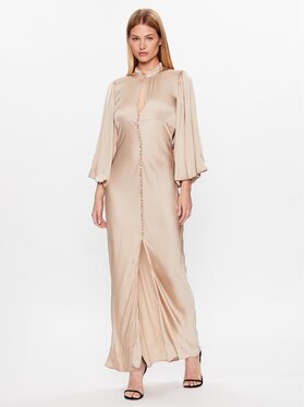 Herskind Herskind Sukienka wieczorowa Shila 4832370 Złoty Regular Fit