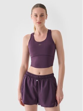 4F 4F Top 4FWAW24TFTSF1067-50S Fialová Slim Fit