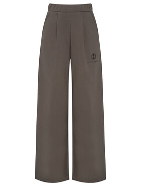 Magda Matyja Magda Matyja Spodnie dresowe MOCCA ZIP Brązowy Loose Fit