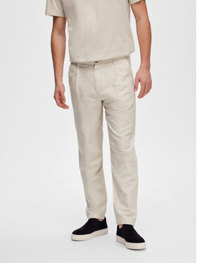 Selected Homme Selected Homme Chinosy 16089420 Szary Slim Tapered Fit