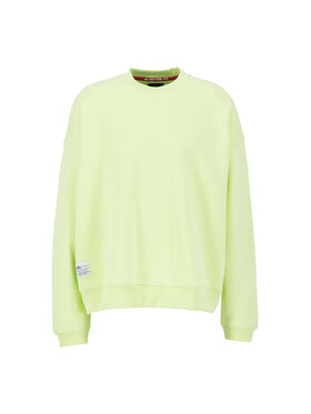 Alpha Industries Alpha Industries Bluza Logo Back Print Sweatshirt Żółty Relaxed Fit