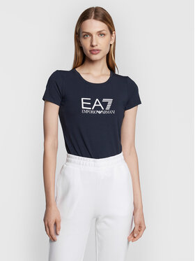EA7 Emporio Armani EA7 Emporio Armani T-Shirt 8NTT66 TJFKZ 1554 Tmavomodrá Slim Fit