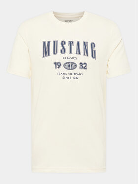 Mustang Mustang T-Shirt Austin 1014938 Biały Regular Fit