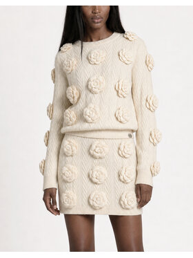PHILIPP PLEIN PHILIPP PLEIN Sweter 31415 Biały Regular Fit