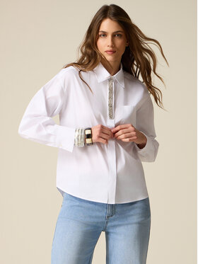 Oltre Oltre Koszula 5032J000813N011 Biały Regular Fit