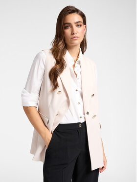 Elena Mirò Elena Mirò Giacca outdoor R811Z000023N051 Bianco Slim Fit