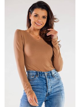 Infinite You Infinite You Blúzka M289 Béžová Basic Fit