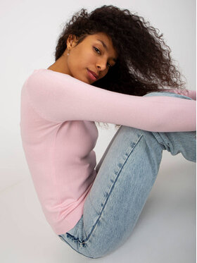 Merg Selection Merg Selection Sweter 204133 Różowy Regular Fit