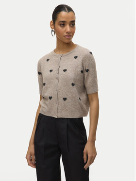 Vero Moda Vero Moda Kardigán Doffy 10330795 Béžová Regular Fit