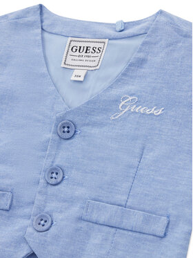 Guess Guess Komplekti kuuluvad särk, vest ja riidest püksid I6RG12 WF6P0 Sinine Regular Fit