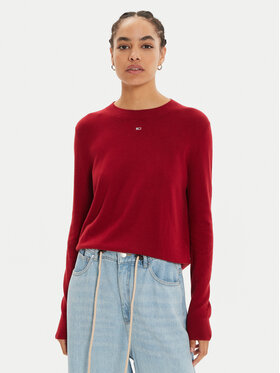 Tommy Jeans Tommy Jeans Pullover Essential DW0DW17254 Rot Regular Fit