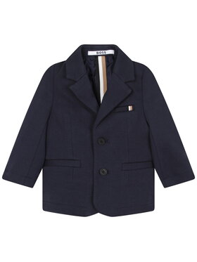 BOSS Boss Marynarka J06259/862 Granatowy Regular Fit