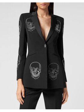 PHILIPP PLEIN PHILIPP PLEIN Zimný kabát 4257 Čierna Loose Fit