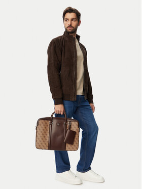 Guess Guess Torba na laptopa HMMILL P6269 Brązowy jasny