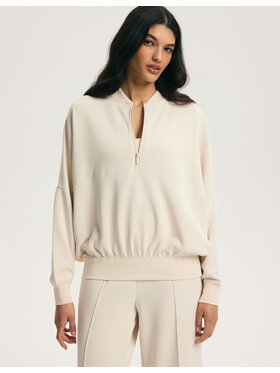 Esotiq Esotiq Bluza 45204 Beżowy Regular Fit