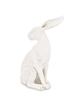 MIAhome MIAhome Figurka siedzący królik 26x19x9,5 cm ALBUS-3 Biały
