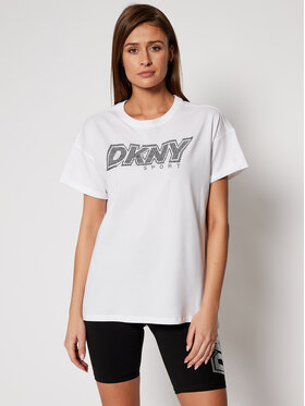 DKNY Sport DKNY Sport T-Shirt DP0T7477 Biały Relaxed Fit