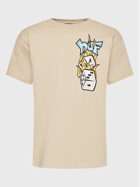 HUF HUF Tricou Dicey TS01952 Bej Regular Fit