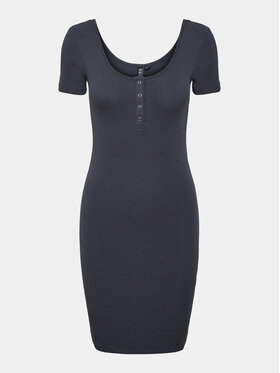 Pieces Pieces Ежедневна рокля Kitte 17146324 Тъмносин Slim Fit