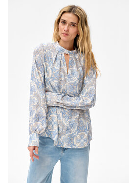 blue shadow blue shadow Bluzka Ika Niebieski Regular Fit