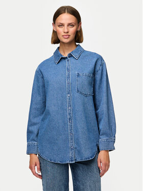 Pieces Pieces cămașă de blugi 17150991 Albastru Oversize