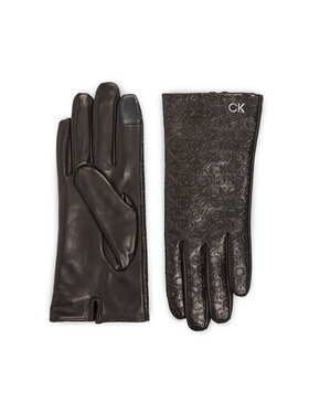 Calvin Klein Calvin Klein Mănuși de Damă Re-Lock Emb/Deb Leather Gloves K60K611165 Negru