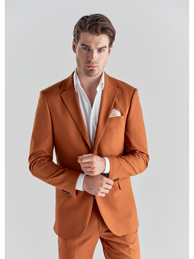 Pako Lorente Pako Lorente Spodnie garniturowe P22SF-6G-021 Pomarańczowy Slim Fit