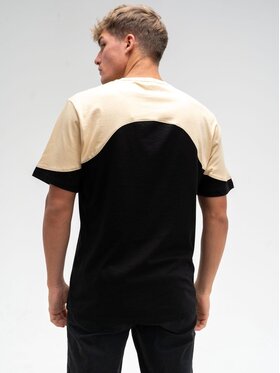 Good Luck Good Luck T-Shirt Koszulka Męska Z Krótkim Rękawem Tonal Shoulder Pad L Czarny Regular Fit