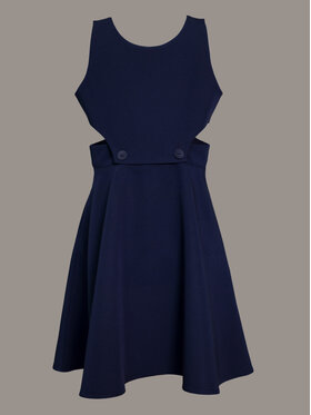 SLY SLY Sukienka 4S-203B Granatowy Comfortable Fit