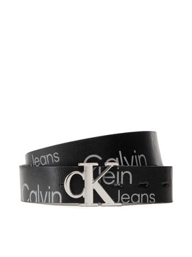 Calvin Klein Jeans Calvin Klein Jeans Pánsky opasok Round Mono Plaque Rev Belt 35Mm K50K510088 Čierna