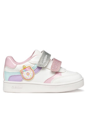 Geox Geox Сникърси B Eclyper Girl B655MB 000BC C1R8S S Бял