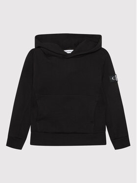 Calvin Klein Jeans Calvin Klein Jeans Felpa Badge IB0IB01114 Nero Regular Fit
