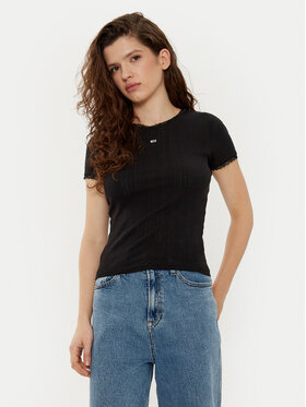 Tommy Jeans Tommy Jeans T-shirt DW0DW19493 Nero Slim Fit