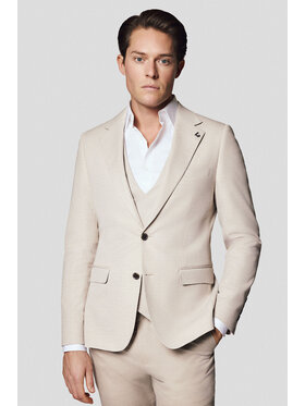 Lancerto Lancerto Marynarka Arbus MA131125000013 Beżowy Slim Fit