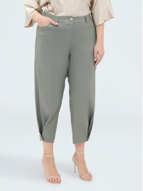 Fiorella Rubino Fiorella Rubino Pantaloni di tessuto P041T005277N0Z5 Verde Regular Fit