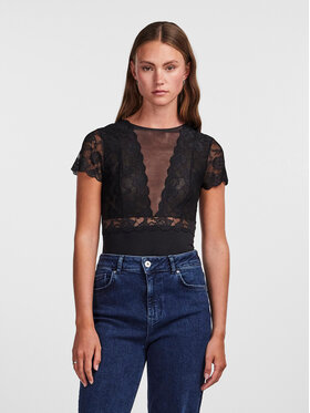 Pieces Pieces Glaustinukė Sicca 17095132 Juoda Slim Fit