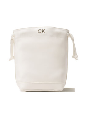 Calvin Klein Jeans Calvin Klein Jeans Rankinė Re-Lock Drawstring Bag Mini K60K610450 Balta