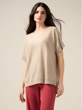 Oltre Oltre Cardigan M163E001817N0R2 Écru Over Fit
