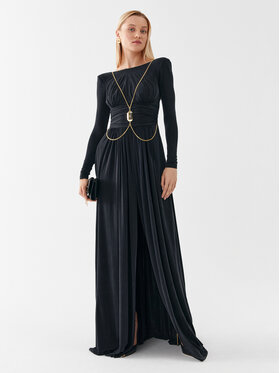 Elisabetta Franchi Elisabetta Franchi Večerní šaty AB-399-36E2-V800 Černá Regular Fit