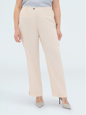 Fiorella Rubino Fiorella Rubino Spodnie materiałowe P037T005271N0V1 Kremowy Regular Fit